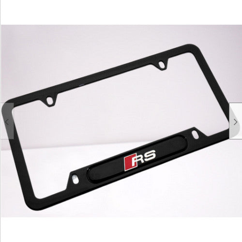 Car License Plate Frame Cap Front Hood Rear Boot Gray Silicone for Alfa Romeo - v