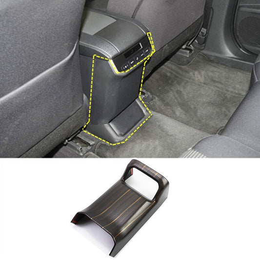 for Toyota Highlander 2020-2023 Wood grain Rear Air Outlet Anti-Kick Panel cover