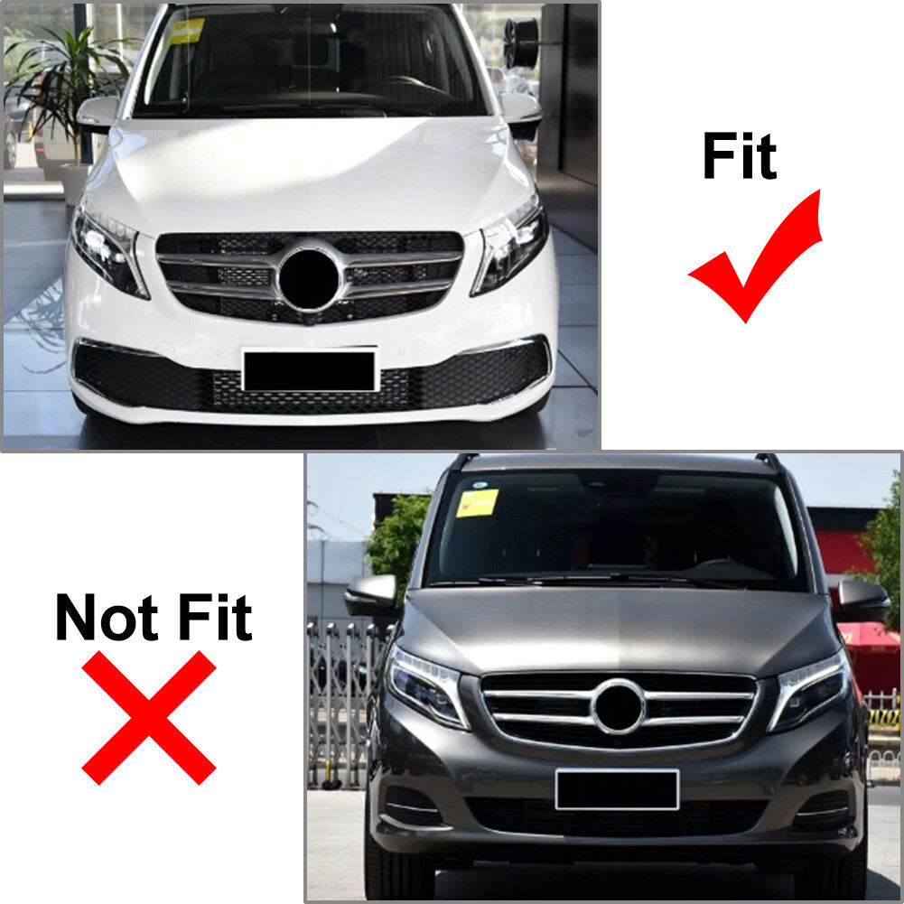 GTR Style Front Bumper Radiator Hood Grille for Benz V Class W447 V260 2021+