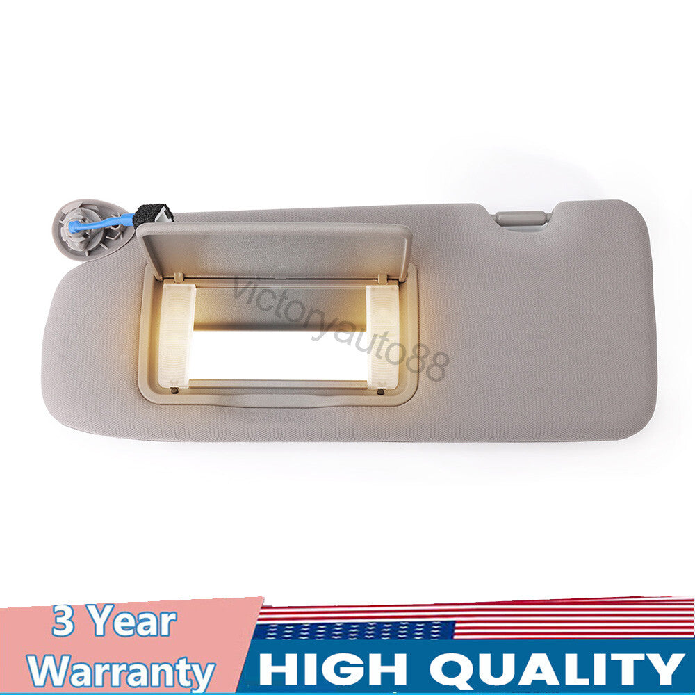 Gray sun visor for Honda CR-V interior with mirrored light on the left side 83280-TLY-H11ZB