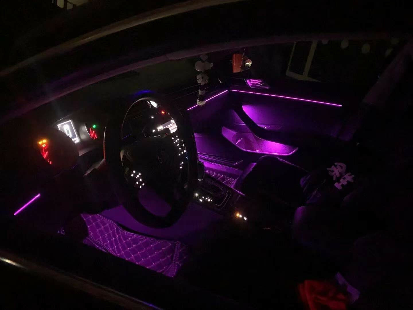 64 color Illuminated Retrofit LED Ambient Atmosphere light for VW for golf mk7 mk7.5 v