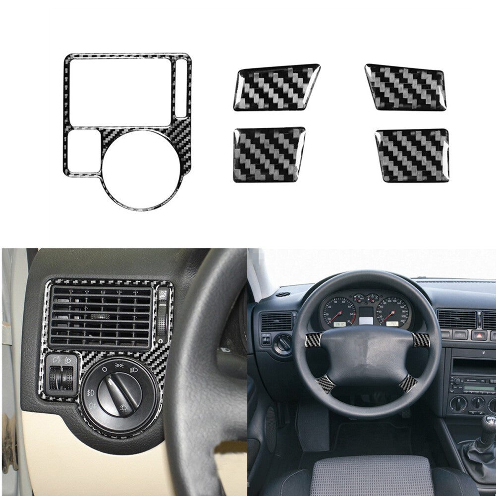 Red Carbon Fiber Shifter Console Side Cover Trim for Lexus RX330 RX350 2004-2009 v