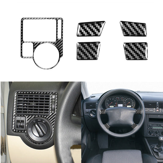 Red Carbon Fiber Shifter Console Side Cover Trim for Lexus RX330 RX350 2004-2009 v