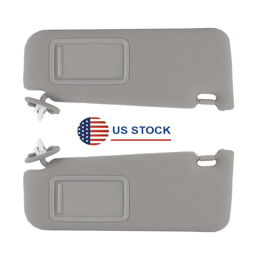 1 Pair Driver  Passenger Sun Visor Gray with Sunroof for Toyota for Camry 2012-2017 Q