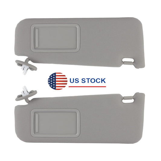 1 Pair Driver  Passenger Sun Visor Gray with Sunroof for Toyota for Camry 2012-2017 Q