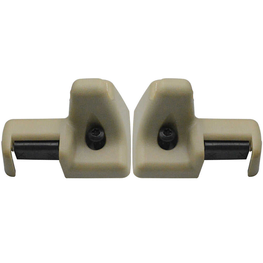 2 Front Sunvisor Clips Right  Left Fits for Range Rover L322 2003-2012 Gray New Q