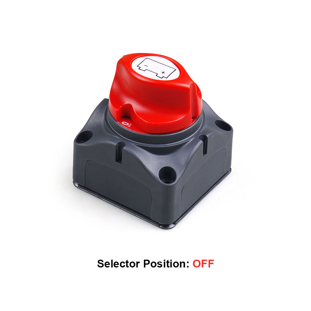 Battery Isolator Disconnect Rotary Switch Cut On/Off For Car SUV RV Marine Boat