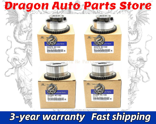 4PCS CVVT Intake Exhaust Camshaft Gear Set for Hyundai for Kia 3.3L 3.8L 07-14