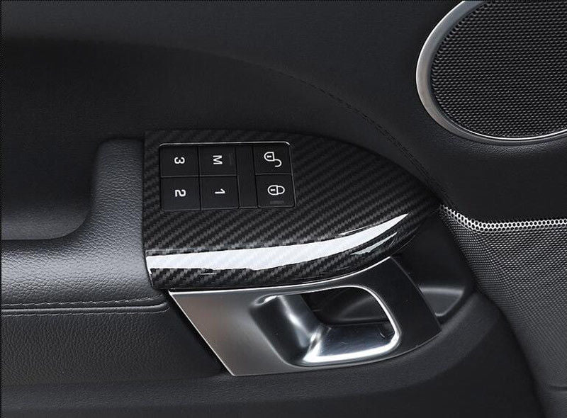 Carbon fiber ABS child safety lock frame cover for Land Rover for Range Rover Sport 2014-2017 n