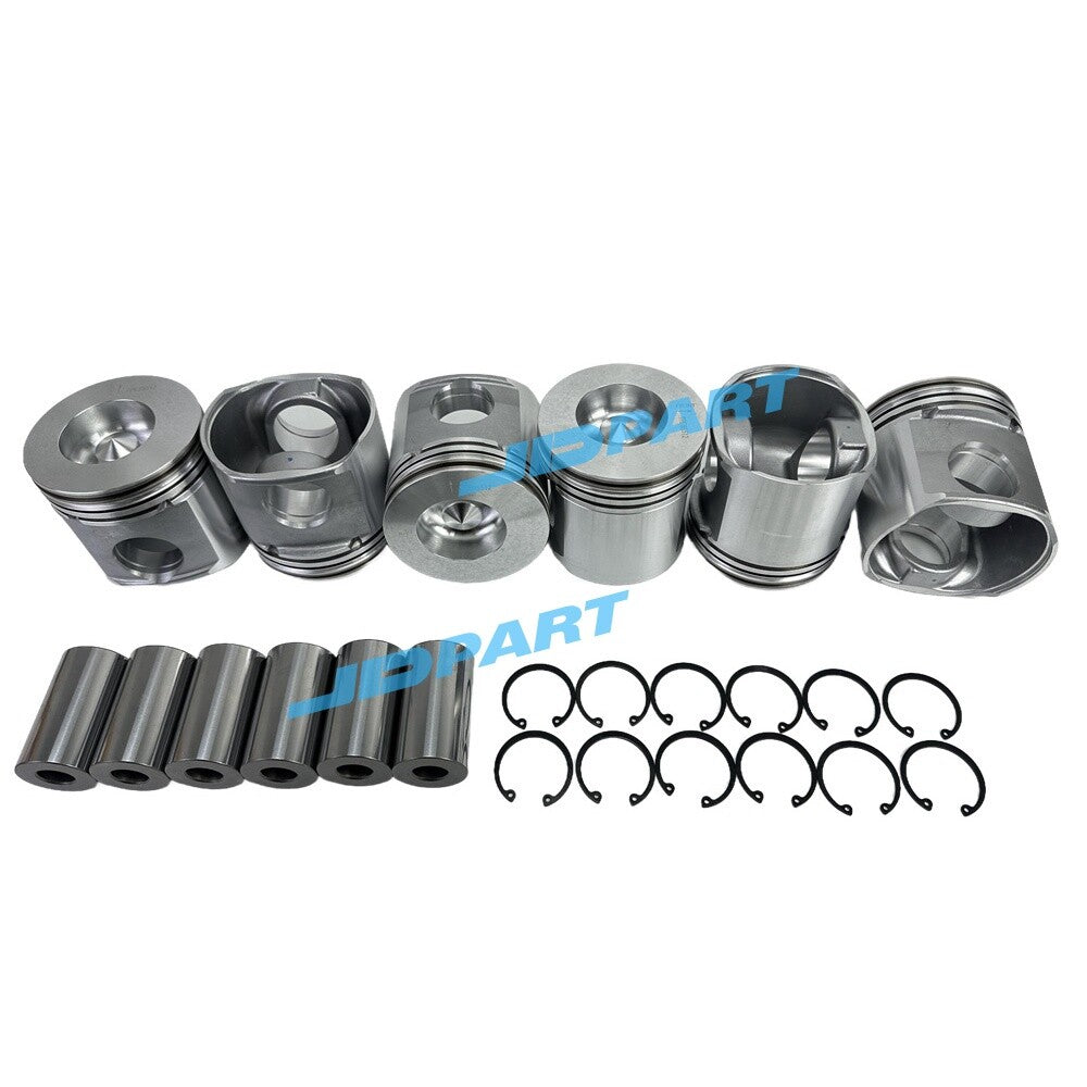 Piston kit compatible with John 6068 engine parts repair and replacement -