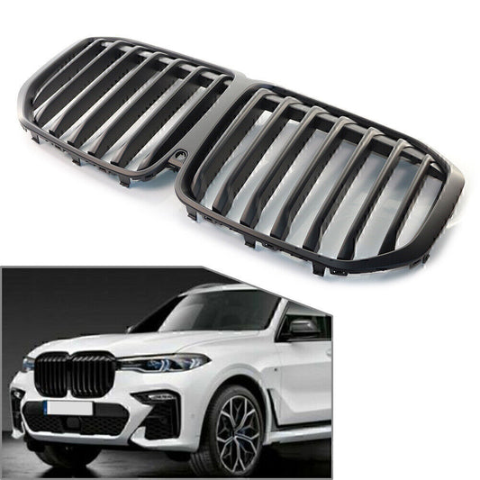 1x Matte Black Car Front Kidney Grille Fit for BMW X7 G07 2019-2022 2021 2020
