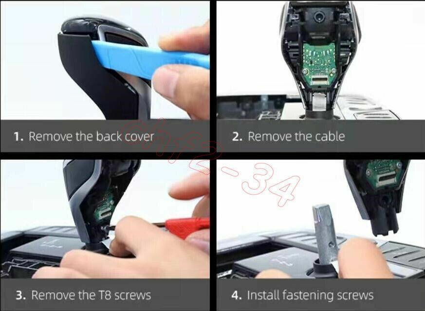 Fit for BMW X7 G07 2019-2022 Crystal Style Interior Gear Shift Knob Cover 3PCS