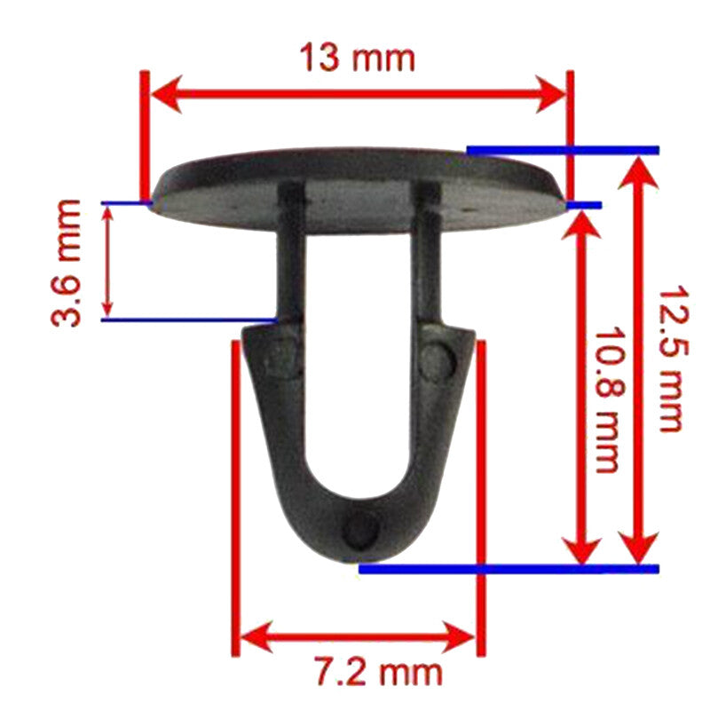 50x Hood Seal Retaining Clips for Toyota 90467-08011 For GM 94842841, 94849113