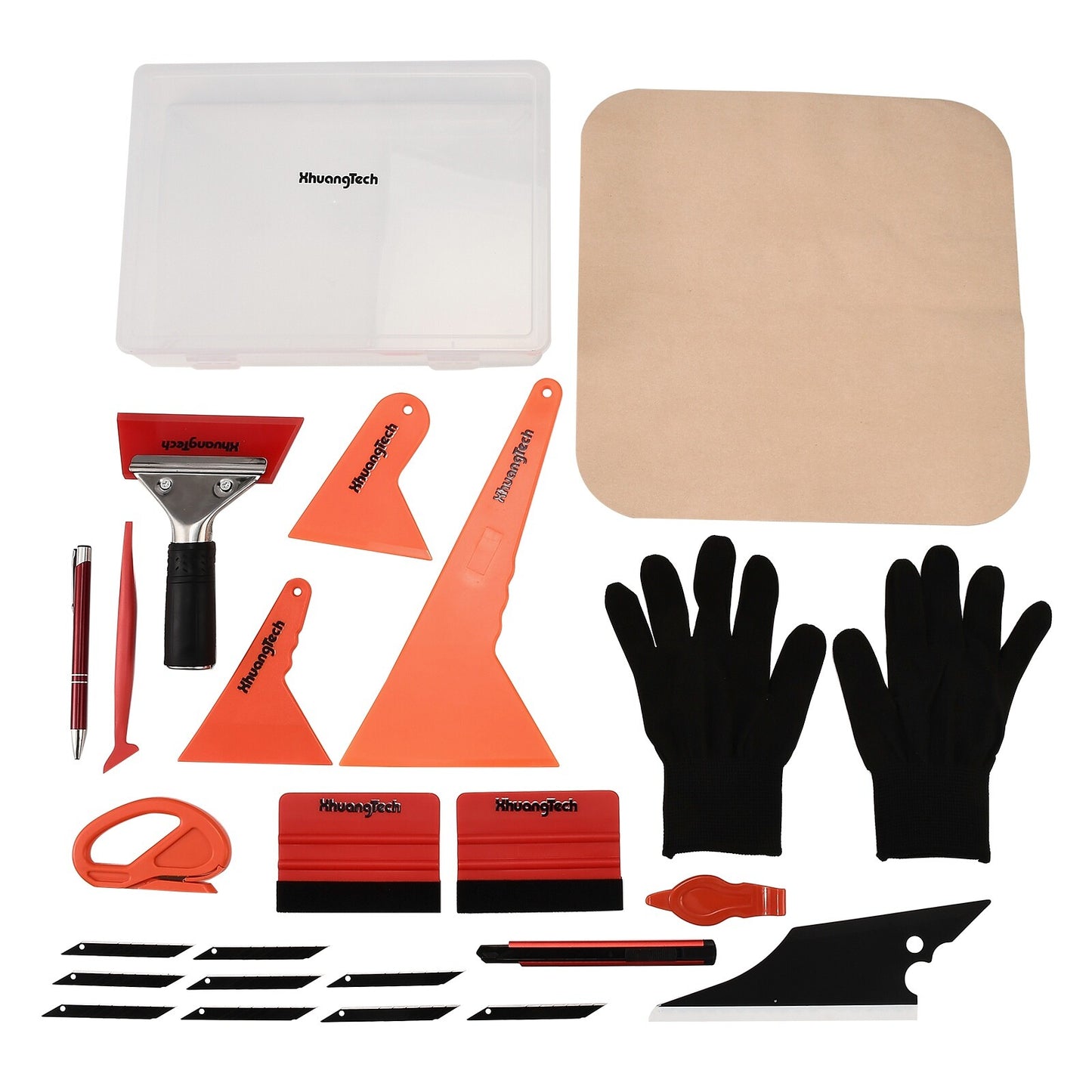 18pcs Car Window Film Tint Tool Kit Vinyl Wrap Tool Kit Squeegee Tool Kit