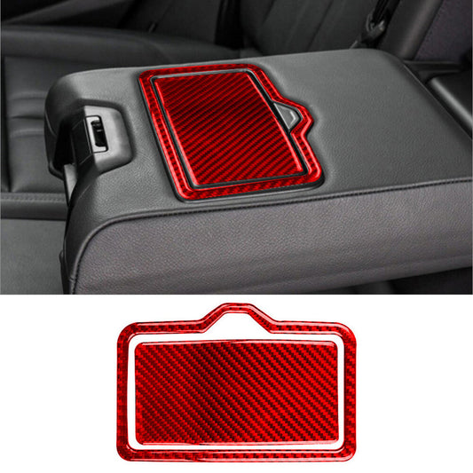 Central Control Ashtray Trim Cover Decor Carbon Fiber for VW Touareg 2011-2018 v