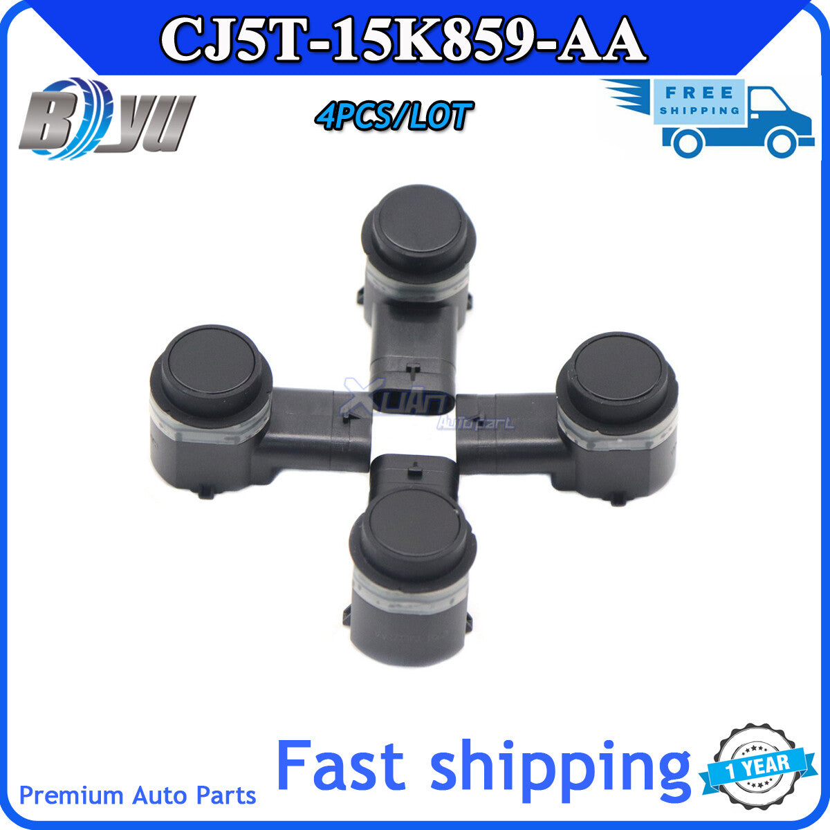 New CJ5T-15K859-AA- 4-piece reverse parking sensor PDC  for ford  Transit Focus C-Max Q