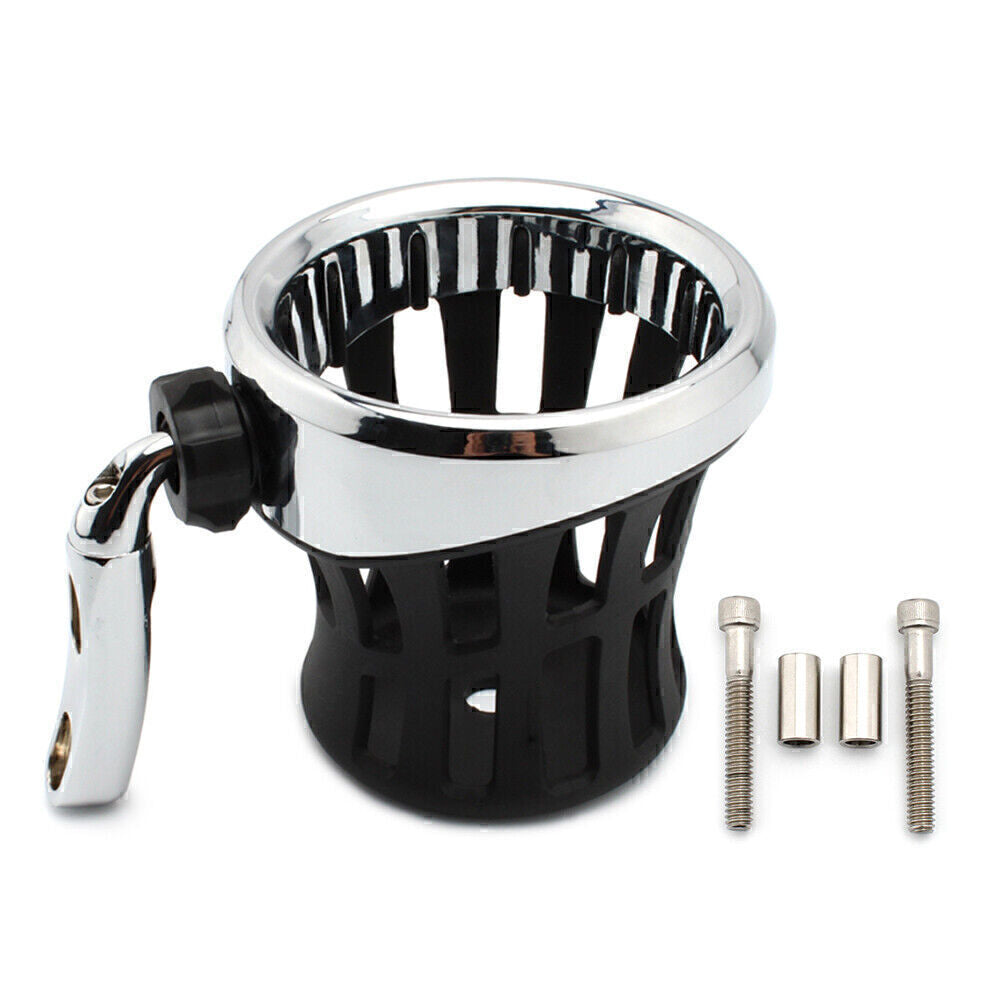 Motorcycle Handlebar Cup Holder Drink W/ Mesh Basket Mount Chrome for BMW R18 Q