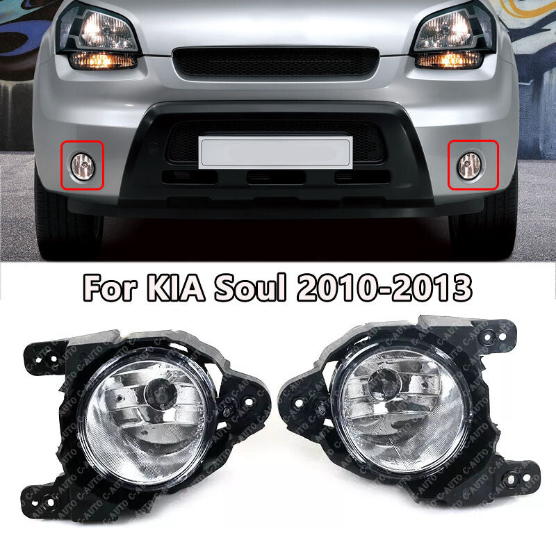 for KIA Soul 2010-2013 Front Bumper Running Lamp Driving FogLamp Pair v