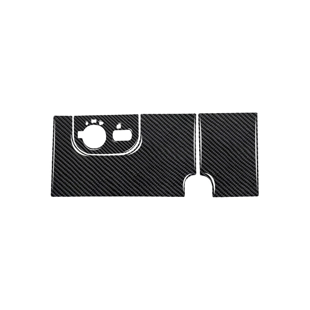 3X Red Carbon Fiber Automatic Gear Shift Cover Trim For Hilux 2015-21 v