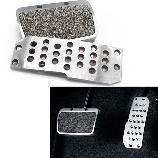 2-Pack Car Pedal Anti-Slip Brake Pedal Cover Pads Aluminum Alloy US Stock - n