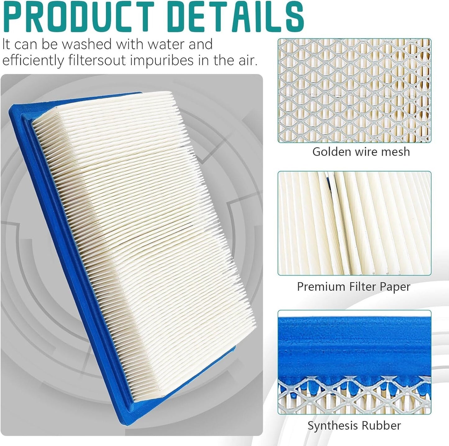 Air Filter for Polaris Ranger 570 900 1000 Crew, Ranger Crew XP 1000  7081706