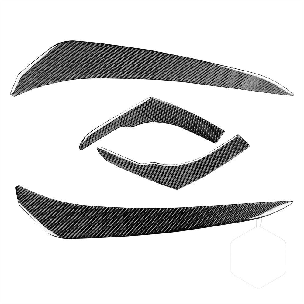 for Mazda MX-5 16-20 Carbon Fiber Interior Center Air Vent Outlet Cover Trim Red v