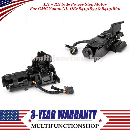 LH + RH Side Power Step Running Board Motor for GMC for Yukon XL 84131859 & 84131860 Q