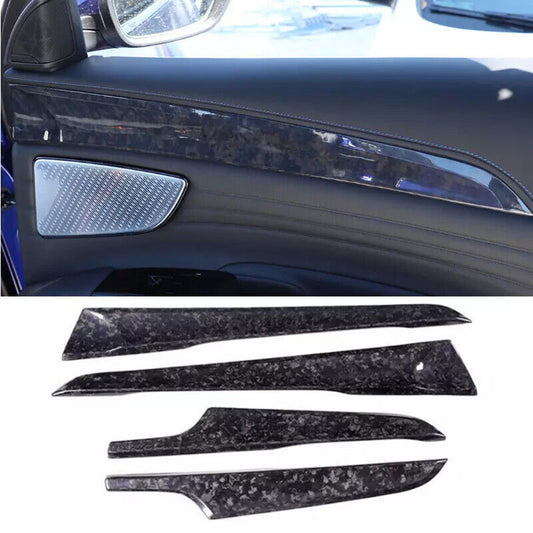For 2023-2025 for Maserati Grecale Forged Carbon Fiber Inner Door Panel Cover Trim B n
