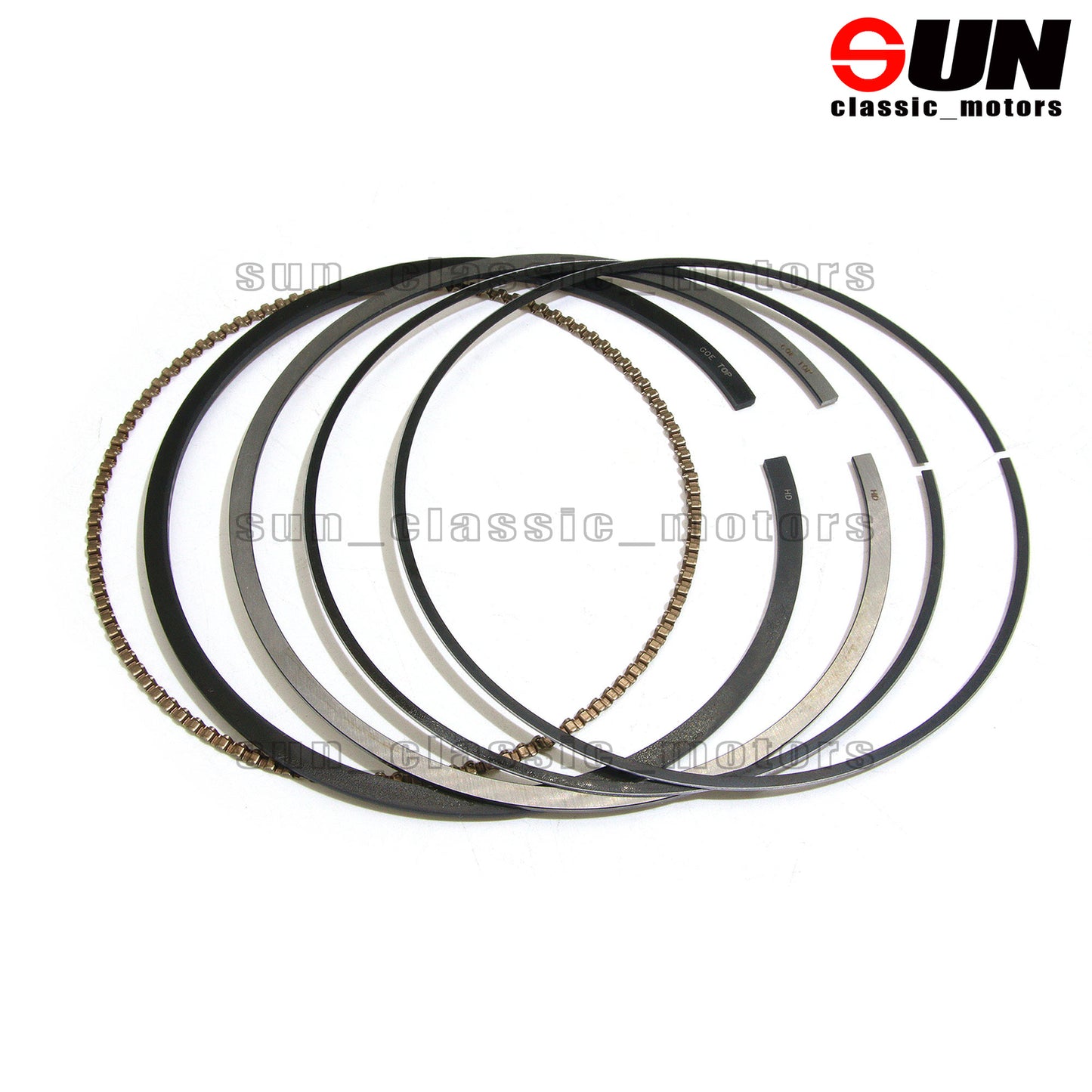 6-Piece Piston Ring Set for 911 Carrera S Turbo 3.8 991 997 MA1 MDA-