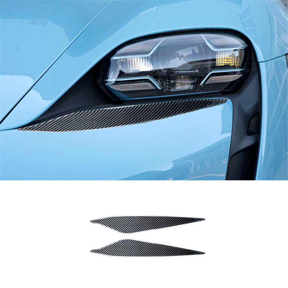 2Pcs Carbon Fiber Front Door Panel Down Sticker Cover for KIA Sedona 2015-2016 v