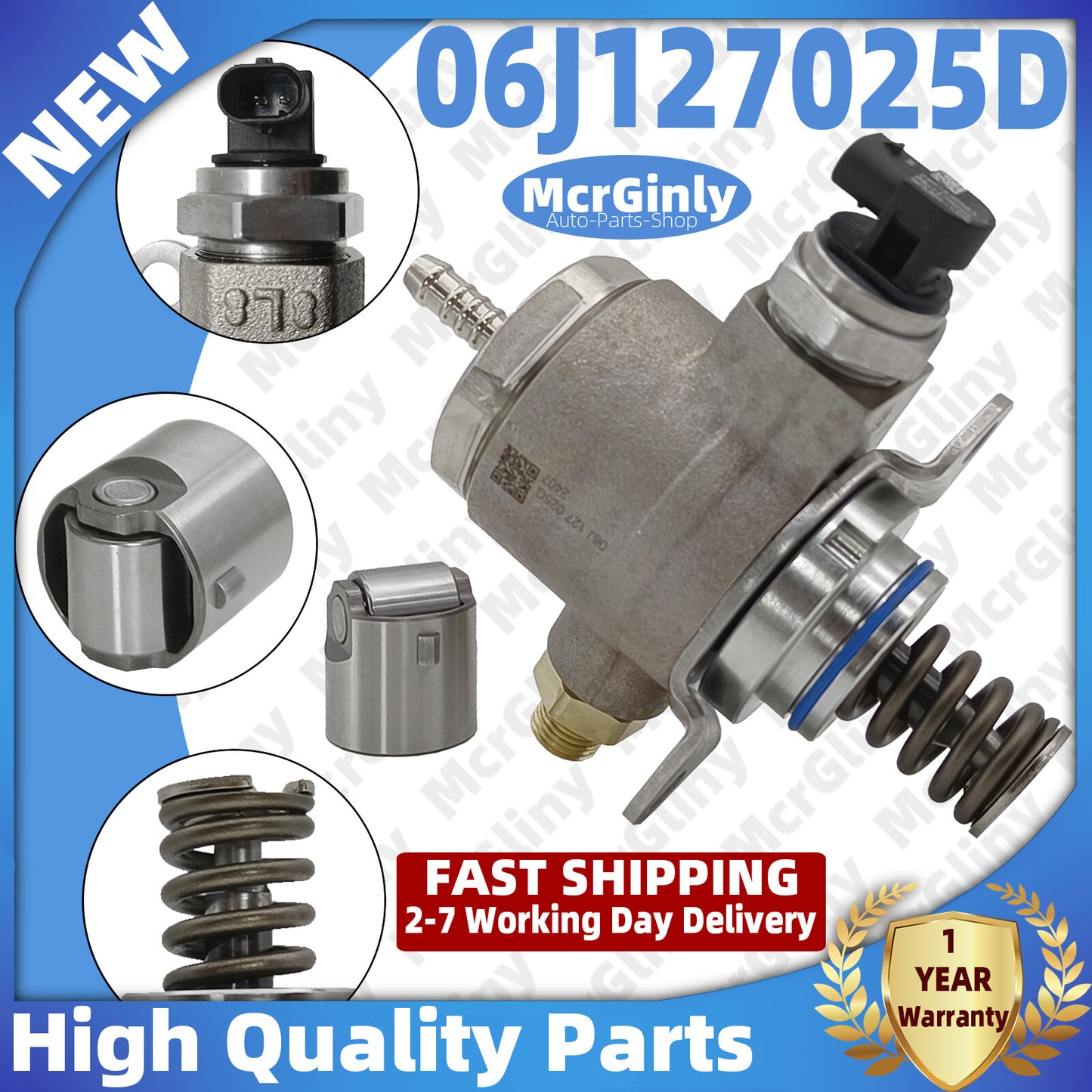 High-pressure fuel pump 06J127025D is suitable for Beetle, for Jetta , for Golf , for Audi A5, A6, for A8 2.0T. n
