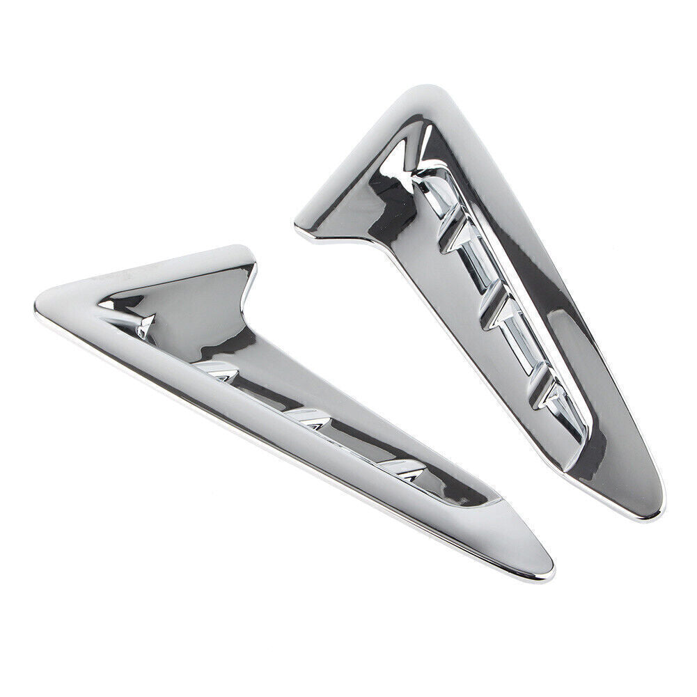 Chrome Side Fender Vent Air Wing Cover Trim Decor L & R Fits for BMW X3 G01 2018-21
