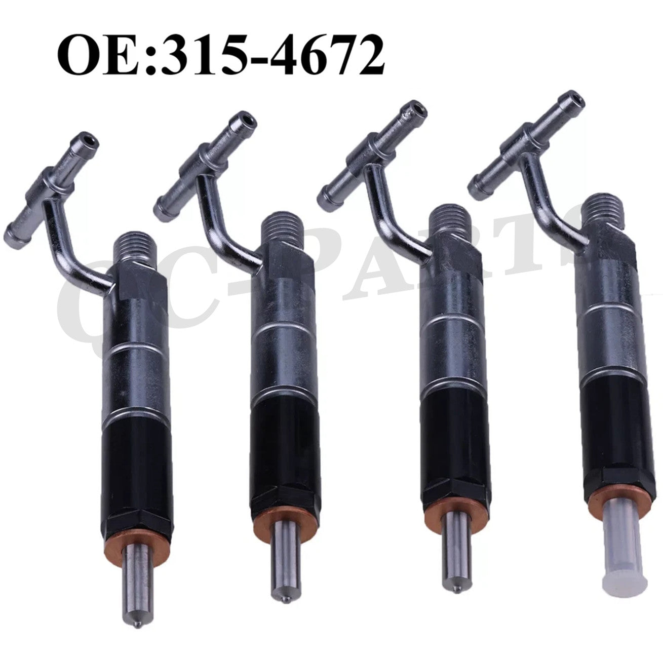 4 Pcs Fuel Injector 315-4672 For Caterpillar Loader 236B3 236B2 w/ Engine 3044C