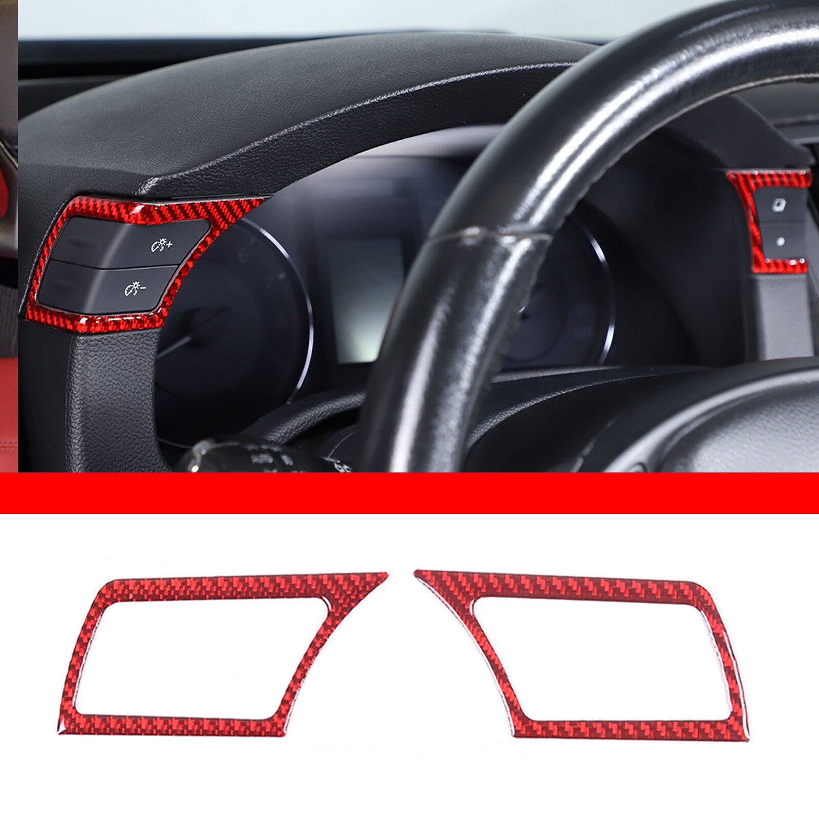 Gloss Black Gear Shift Knob Header Rear Cover Trim for Pathfinder 2013 - 2018- v