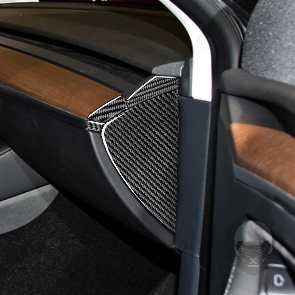 Carbon fiber sticker interior trim for Model 3 2017-2022 door panel - n