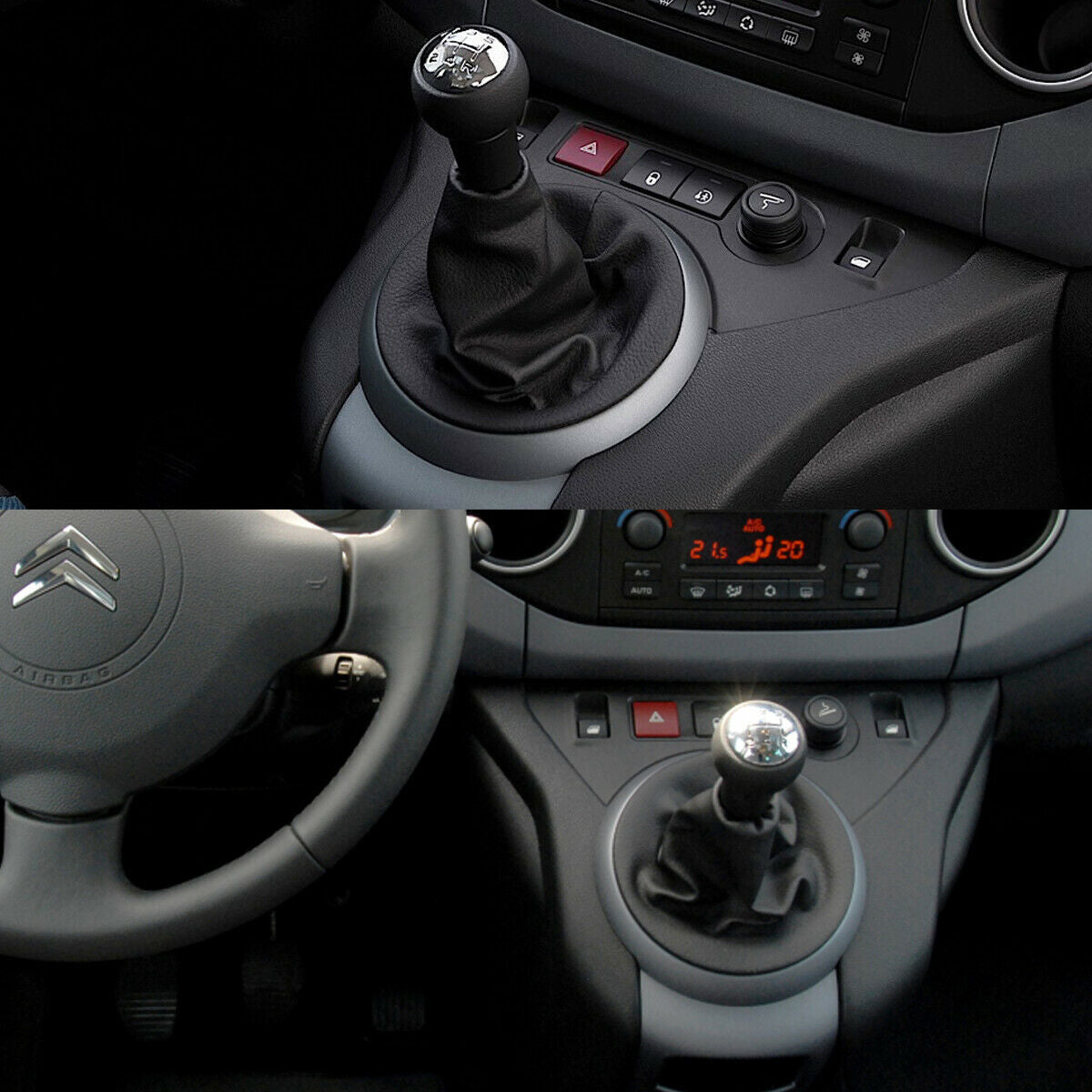 GEAR SHIFT KNOB and GAITER for CITROEN BERLINGO III MK3 for PEUGEOT PARTNER 2008- Q