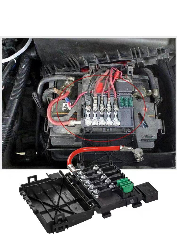Battery fuse box assembly with fuse blade for Bora for Golf 4 MK4 - n