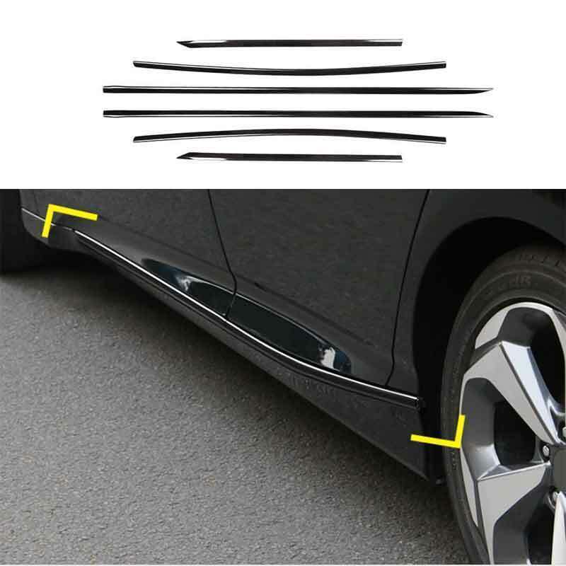 2019-2022 for Honda Accord Black Titanium Side Door Body Molding Cover Trims 6X