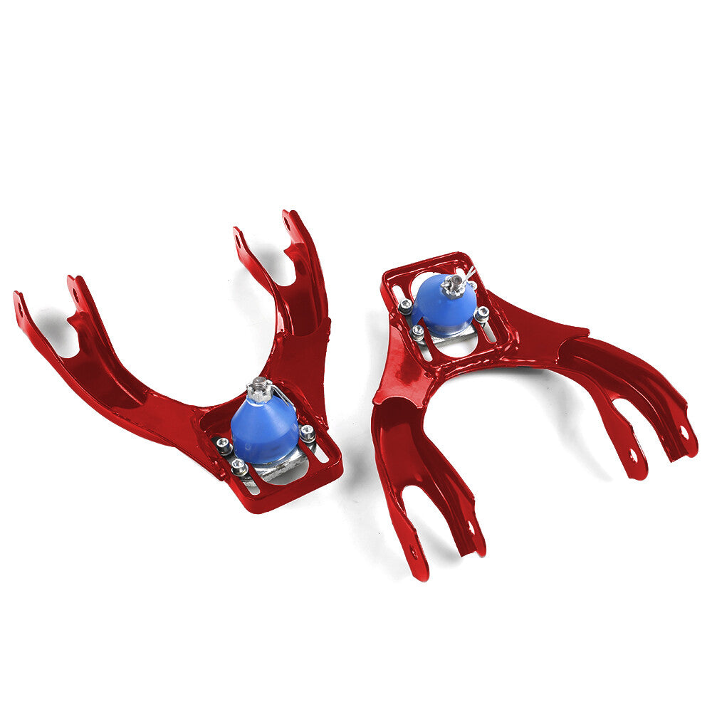 RED Adjustable Front Upper Camber Kit Control Arms For 1992-1995 EG