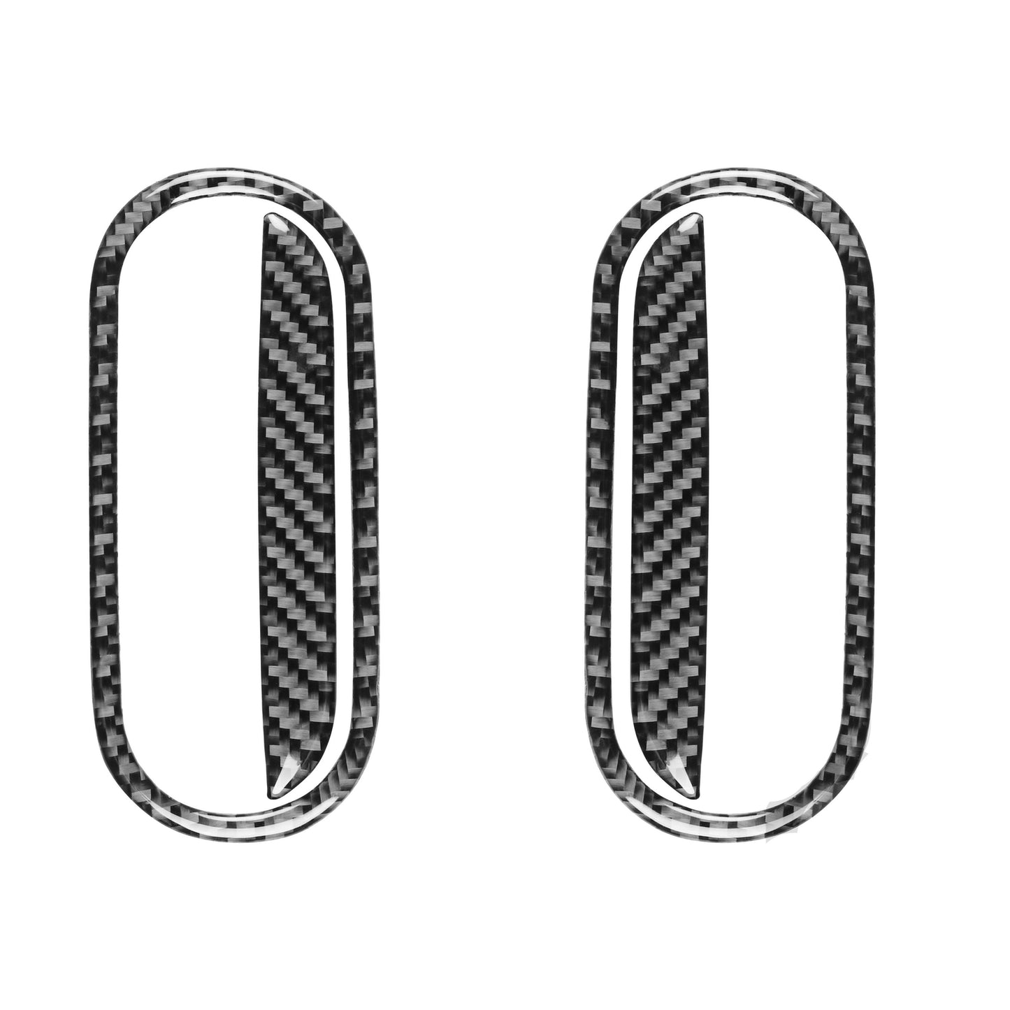 Suitable for RAV4 2019-2023 bright black striped side mirror rearview cover decoration- v
