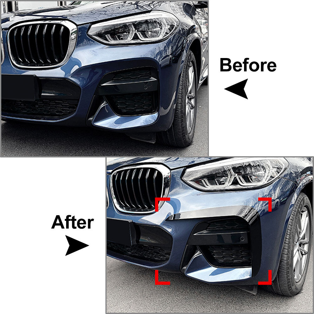 Front Fog Lamp Frame Decoration Trim for BMW X3 G01 2018-2021 Q