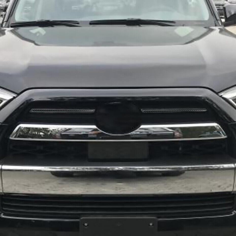 Carbon Front Center Grille Grill Cover Trim For 4Runner 20-23 Accessories v