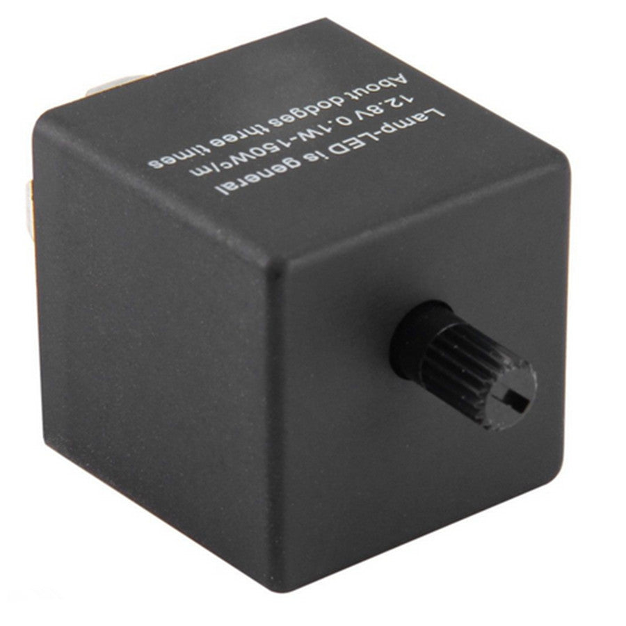 12V 3 Pin Adjustable LED Flasher Relay Car Turn Signal Indicator Blinker Light Q