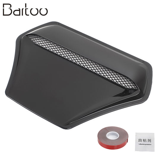 Black JDM Universal Car Decorative Air Flow Intake Hood Scoop Vent Bonnet Cover Q