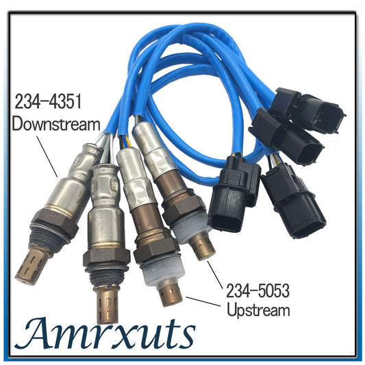 4 Up+Downstream Oxygen Sensors for Acura MDX 3.7L V6 2007-2009 234-5053 234-4351- n