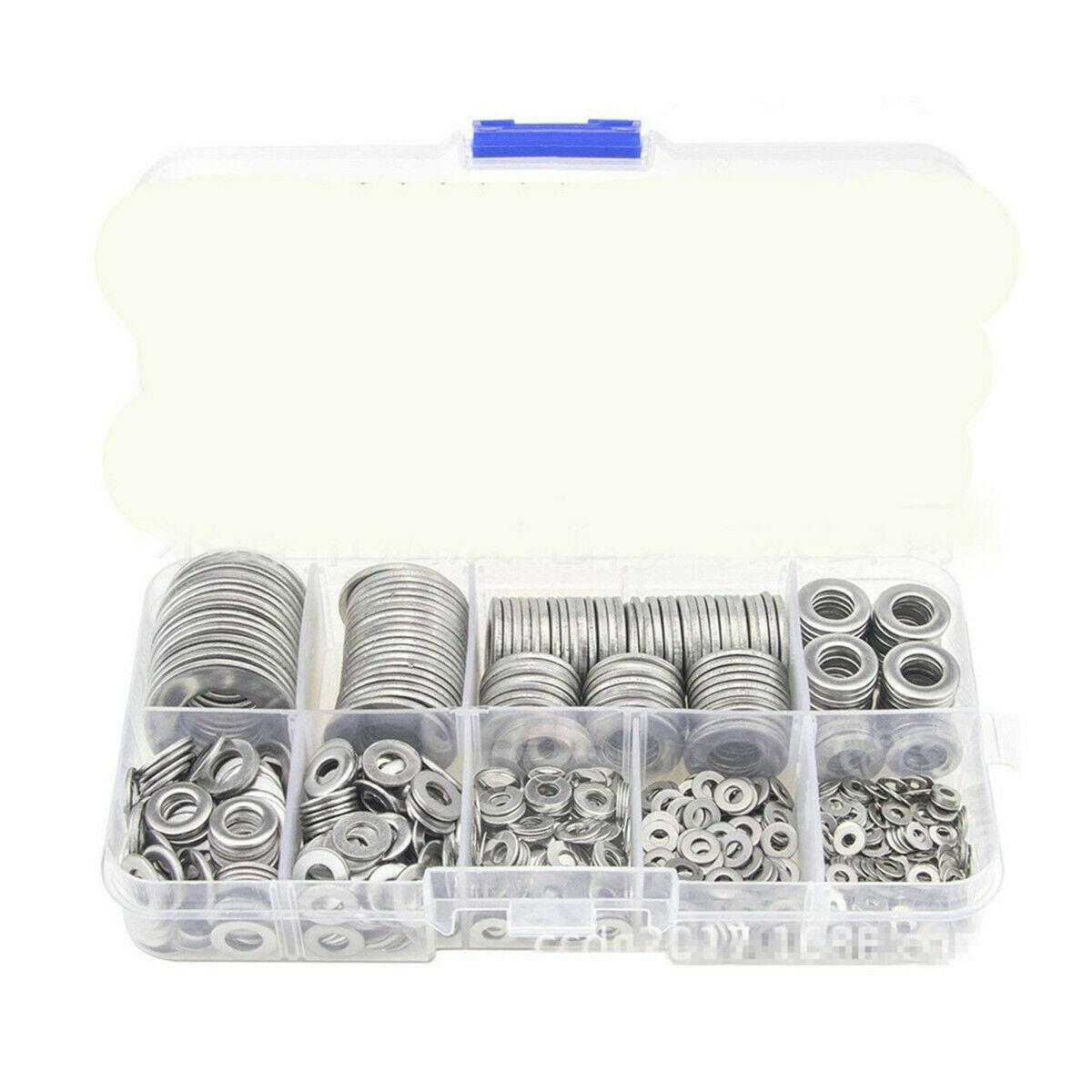 Automotive flat washer kit, 580 pieces, suitable for M2, M2.5, M3, M4, M5, M6, M8, M10, M12 bolts. n
