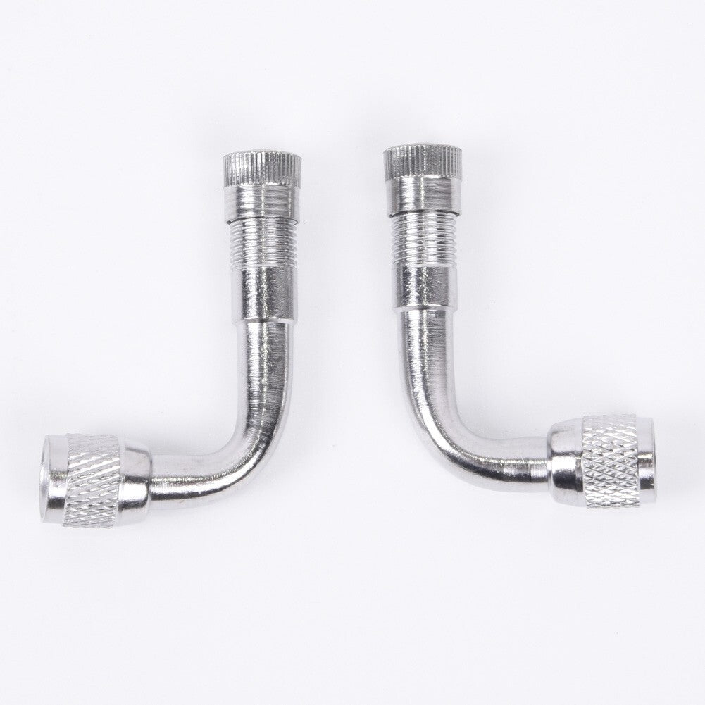 Tyre Valve Extension Adapter 90 Degree Angle Tire Stem Extender Parts Set Kit