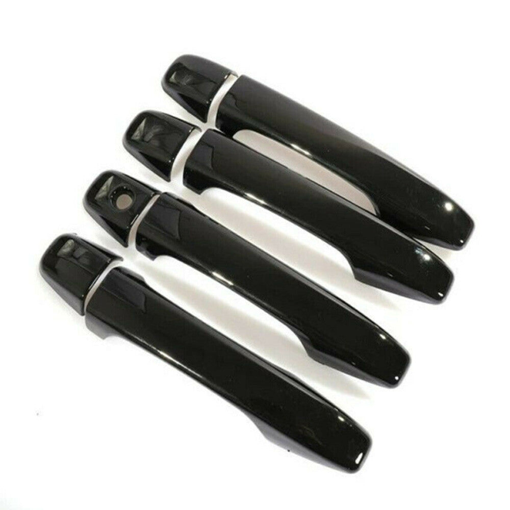 For 2011-2020 for Toyota for Sienna Glossy Piano Black Door Handle Covers Molding Trims