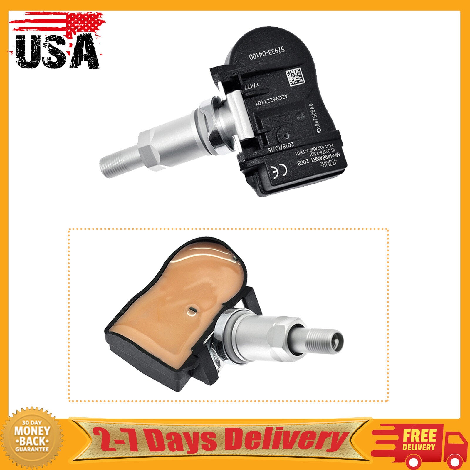 1x 52933-D4100 Tire Pressure Monitor Sensor TPMS for Hyundai for Kia for Genesis G80