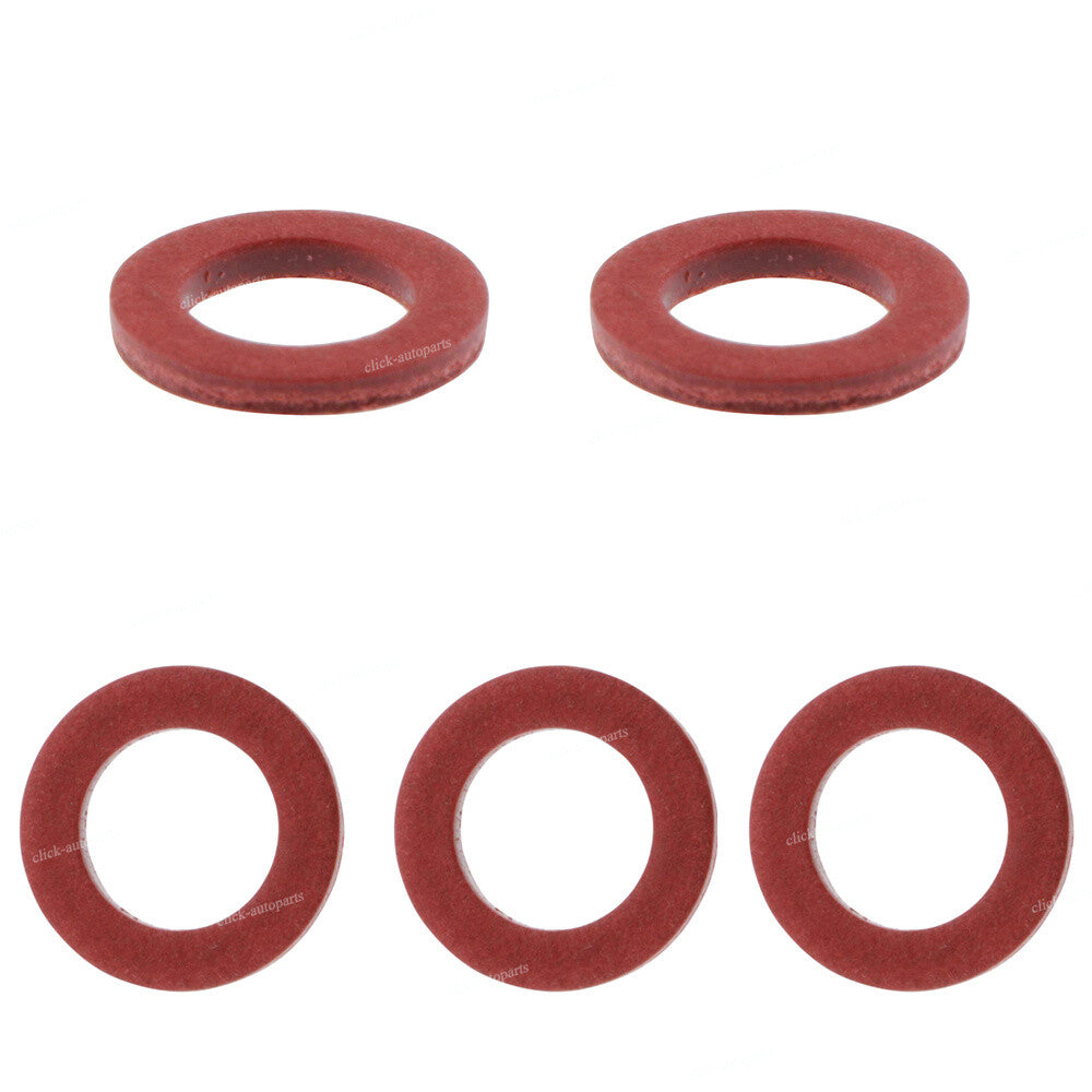 5 Pcs Lower Unit Drain Plug Gasket Red for Yamaha 90430-08020-00 90430-08003 Q